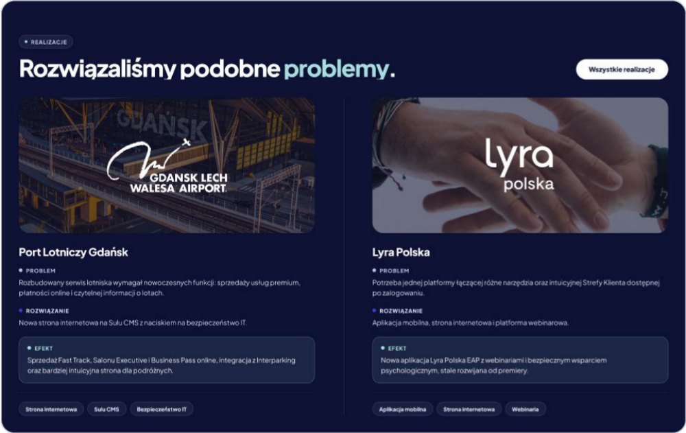Sekcja realizacji: Port Lotniczy Gdańsk i Lyra Polska